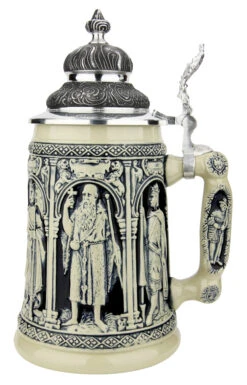 Crusaders Beer Stein | Cobalt 8 Crusaders Beer Stein | Cobalt -German Beer Steins Sales Store Crusaders Beer Stein Cobalt KT1338EZ RS SM 12327.1633472773