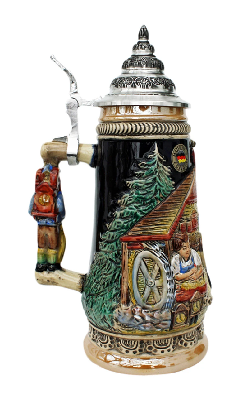 Cuckoo Clock Peddler Beer Stein 2 Cuckoo Clock Peddler Beer Stein - Image 2