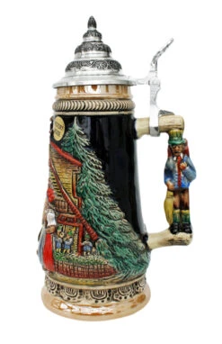 Cuckoo Clock Peddler Beer Stein 5 Cuckoo Clock Peddler Beer Stein -German Beer Steins Sales Store Cuckoo Clock Peddler Beer Stein K305U RS SM 03918.1401390609