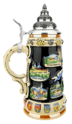 Danube River Commemorative Stein 7 Danube River Commemorative Stein -German Beer Steins Sales Store Danube River Commemorative Stein K309DO LS SM 17571.1618332321