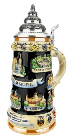 Danube River Commemorative Stein 9 Danube River Commemorative Stein -German Beer Steins Sales Store Danube River Commemorative Stein K309DO RA SM 72328.1618332278