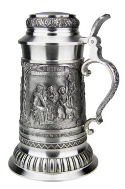Defregger Pewter Beer Stein | 1 Liter -German Beer Steins Sales Store Defregger Pewter Beer Stein 1 Liter DN8824Z RS SM 08507.1511061308