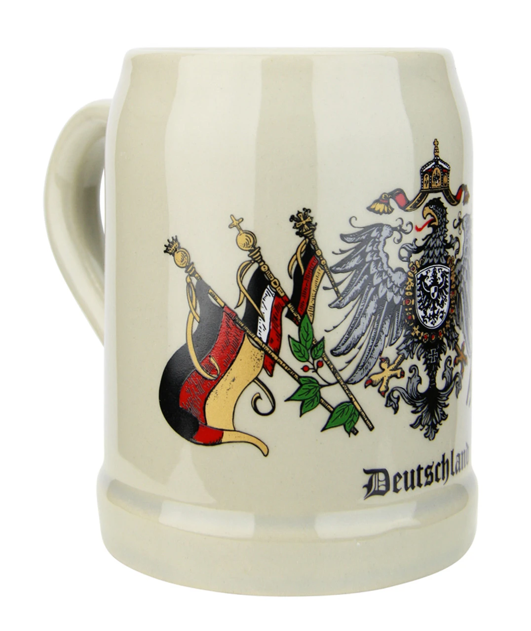 Deutschland Flag Crest Stoneware Beer Mug 0.5 Liter 1 Deutschland Flag Crest Stoneware Beer Mug 0.5 Liter