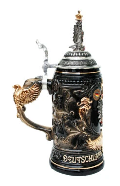 Deutschland Germany Eagle Beer Stein 5 Deutschland Germany Eagle Beer Stein -German Beer Steins Sales Store Deutschland Germany Eagle Beer Stein K430SZAB LS SM 89820.1401400115
