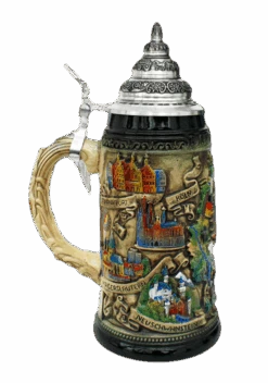 Deutschland Map Beer Stein -German Beer Steins Sales Store Deutschland Map Beer Stein K209RU LS SM 19705.1395852511