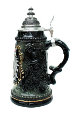 Deutschland Pewter Eagle Beer Stein -German Beer Steins Sales Store Deutschland Pewter Eagle Beer Stein ZB1573Z696 RS SM 95972.1424451348