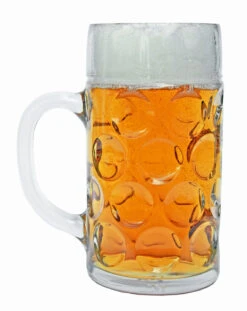 Frankfurt Dimpled Oktoberfest Glass Beer Mug 1 Liter -German Beer Steins Sales Store Dimpled Glass Oktoberfest Isar Beer Mug Side SM 37972.1515624471