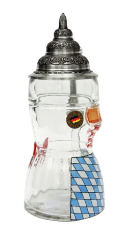Dirndl Glass Beer Stein 0.5 Liter -German Beer Steins Sales Store Dirndl Glass Beer Stein 0.5 Liter K2000040 LS SM 46524.1447174175