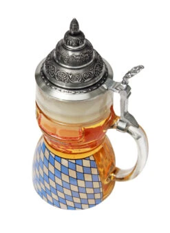 Dirndl Glass Beer Stein 0.5 Liter -German Beer Steins Sales Store Dirndl Glass Beer Stein 0.5 Liter K2000040 wB A SM 82543.1679347553