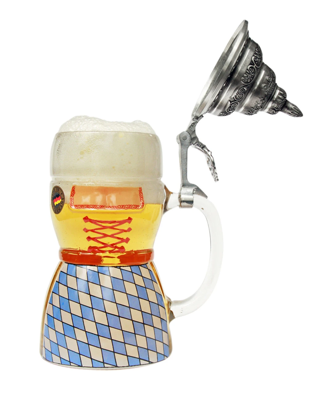 Dirndl Glass Beer Stein 0.5 Liter - Image 3