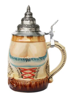 Dirndl And Lederhosen Beer Stein -German Beer Steins Sales Store Dirndl Lederhosen Beer Stein K210 FNT SM 25805.1423685101