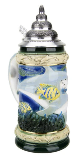 Dolphin Beer Stein 10 Dolphin Beer Stein -German Beer Steins Sales Store Dolphin Beer Stein K961 LA SM 37912.1490128973