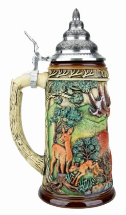 Dominant Buck Beer Stein Rustic -German Beer Steins Sales Store Dominant Buck Beer Stein Rustic K957RU LS SM 66693.1495572797