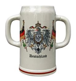Double Handle Deutschland 2 Liter Stoneware Mug
