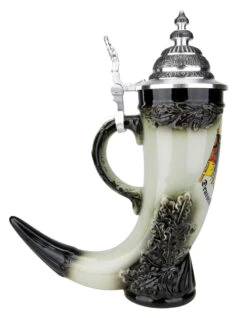 Drinking Horn German Beer Stein -German Beer Steins Sales Store Drinking Horn German Beer Stein ZB1546606 LS SM 39919.1543360368
