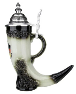 Drinking Horn German Beer Stein -German Beer Steins Sales Store Drinking Horn German Beer Stein ZB1546606 RS SM 16579.1543360369