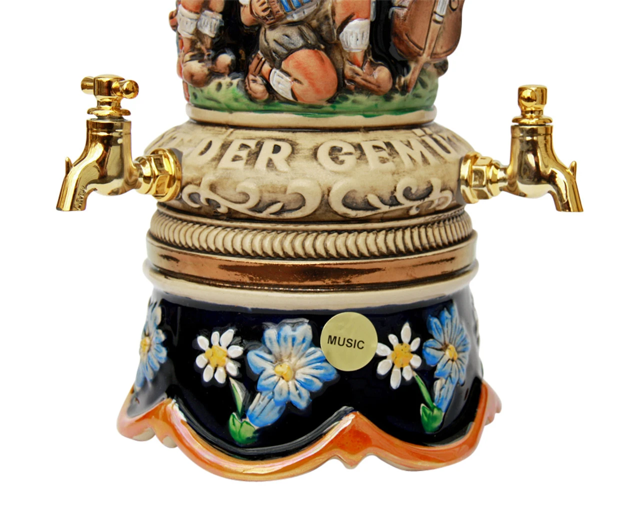Fest Krug Oompah Band Musical Beer Stein With Working Beer Taps - Image 2