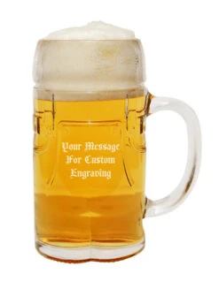 Lederhosen Glass Beer Mug 0.5 Liter -German Beer Steins Sales Store Engraved Lederhosen Glass Beer Mug 0.5 Liter GS200005 52540.1455123845