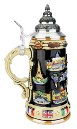 Europe Souvenir Beer Stein -German Beer Steins Sales Store Europe Souvenir Beer Stein K309E LS SM 25539.1593661629