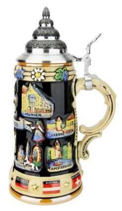 Europe Souvenir Beer Stein -German Beer Steins Sales Store Europe Souvenir Beer Stein K309E RS SM 37359.1593661628