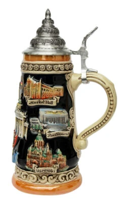 Helsinki Finland Beer Stein -German Beer Steins Sales Store Finland Beer Stein K307F RS SM 75638.1416844990