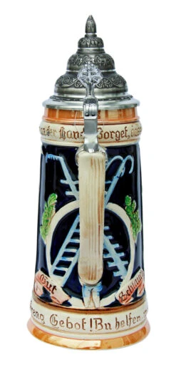 Firemans Beer Stein 6 Firemans Beer Stein -German Beer Steins Sales Store Firemans Beer Stein K3019Z Back SM 71530.1401396419