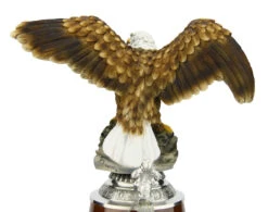 Fox Handle Hunter Beer Stein 2 Liter | Eagle Lid -German Beer Steins Sales Store Fox Handle Hunter Beer Stein 2 Liter Flying Eagle Lid K949BE Lid Detail Back SM 10932.1586720168