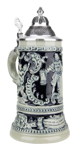 Friedolin | Drunken Student Beer Stein Cobalt -German Beer Steins Sales Store Friedolin Drunken Student Beer Stein Cobalt KT1341EZ A SM 92298.1490912668