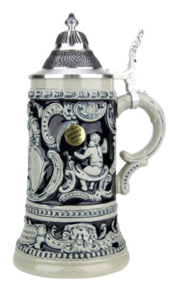 Friedolin | Drunken Student Beer Stein Cobalt -German Beer Steins Sales Store Friedolin Drunken Student Beer Stein Cobalt KT1341EZ RS SM 65469.1490912668
