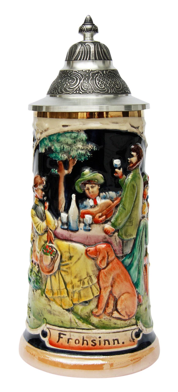 Gemuetlichkeit Reproduction German Beer Stein 1 Gemuetlichkeit Reproduction German Beer Stein