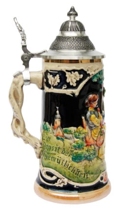 Gemuetlichkeit Reproduction German Beer Stein 7 Gemuetlichkeit Reproduction German Beer Stein -German Beer Steins Sales Store Gemuetlichkeit Reproduction Beer Stein T2760204 LS SM 02506.1399324431