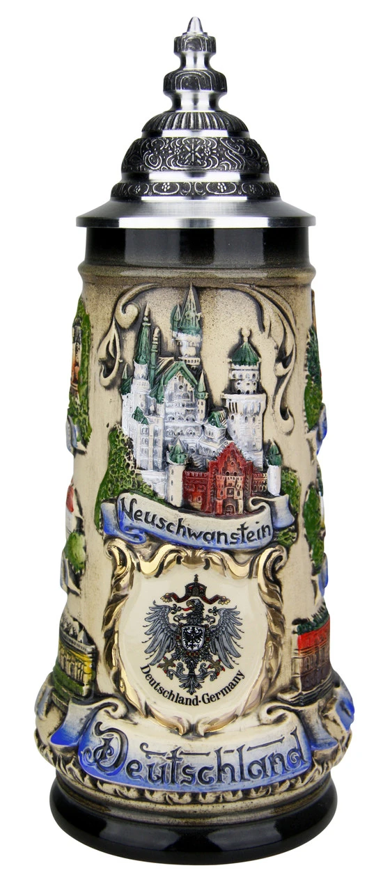 German Castles Beer Stein 1 German Castles Beer Stein