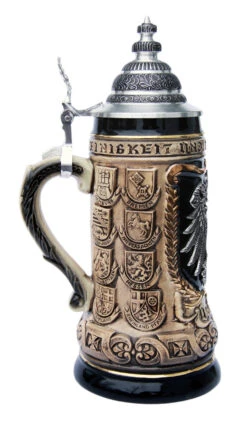 German Eagle Crests Beer Stein 5 German Eagle Crests Beer Stein -German Beer Steins Sales Store German Eagle Crests Beer Stein ZB1423606R LS SM 02653.1422813732