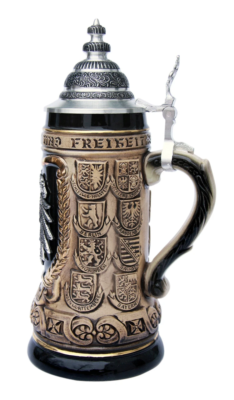 German Eagle Crests Beer Stein 2 German Eagle Crests Beer Stein - Image 2