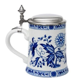 Zimmermann German Flowers Porcelain Beer Stein