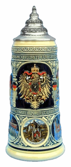 German Heritage National Anthem Beer Stein