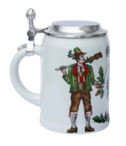 Zimmermann German Hunter Porcelain Beer Stein -German Beer Steins Sales Store German Hunter Porcelain Beer Stein Z9981 LS SM 29296.1425240817