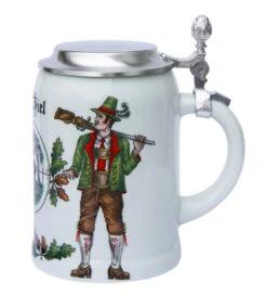 Zimmermann German Hunter Porcelain Beer Stein -German Beer Steins Sales Store German Hunter Porcelain Beer Stein Z9981 RS SM 53590.1425240836