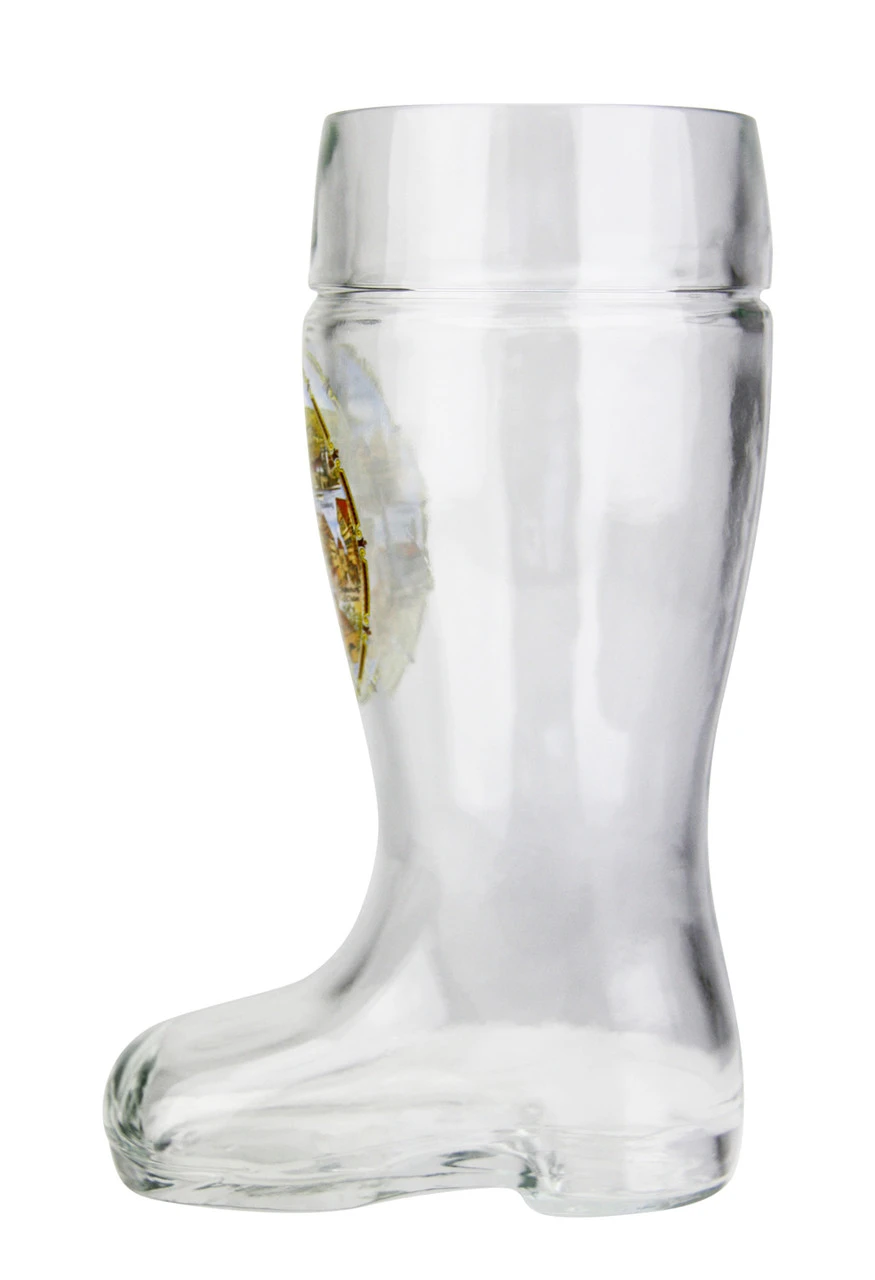 German Landmarks Glass Beer Boot 0.5 Liter - Image 3