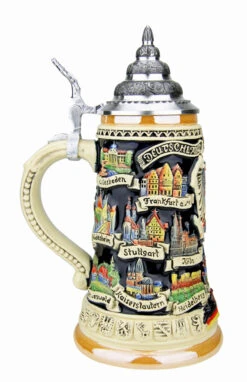 German Traveler Beer Stein | 0.4 Liter -German Beer Steins Sales Store German Traveler Beer Stein 0.4 Liter K609 4 LS SM 31324.1532554386