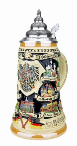 German Traveler Beer Stein | 0.4 Liter -German Beer Steins Sales Store German Traveler Beer Stein 0.4 Liter K609 4 RA SM 03772.1532554386