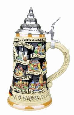 German Traveler Beer Stein | 0.4 Liter -German Beer Steins Sales Store German Traveler Beer Stein 0.4 Liter K609 4 RS SM 31321.1532554386
