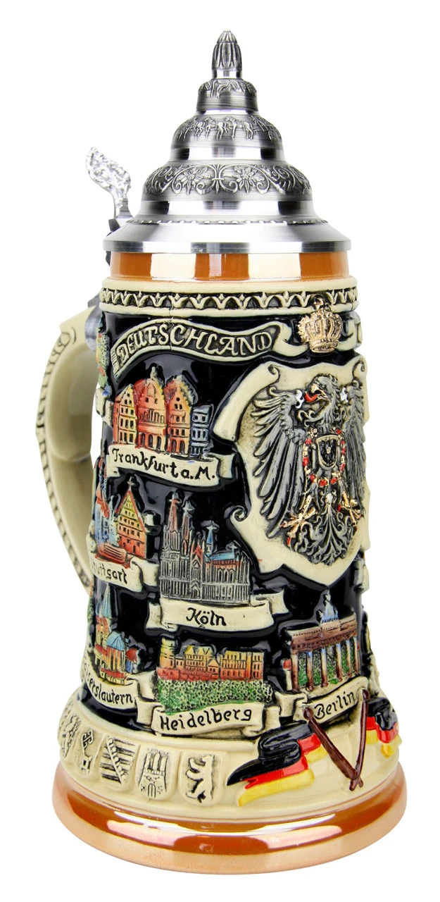 German Traveler Beer Stein 1 German Traveler Beer Stein