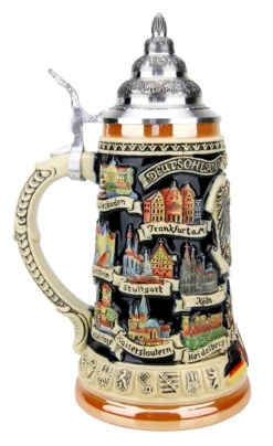 German Traveler Beer Stein 7 German Traveler Beer Stein -German Beer Steins Sales Store German Traveler Beer Stein K609 LS SM 24581.1490044766