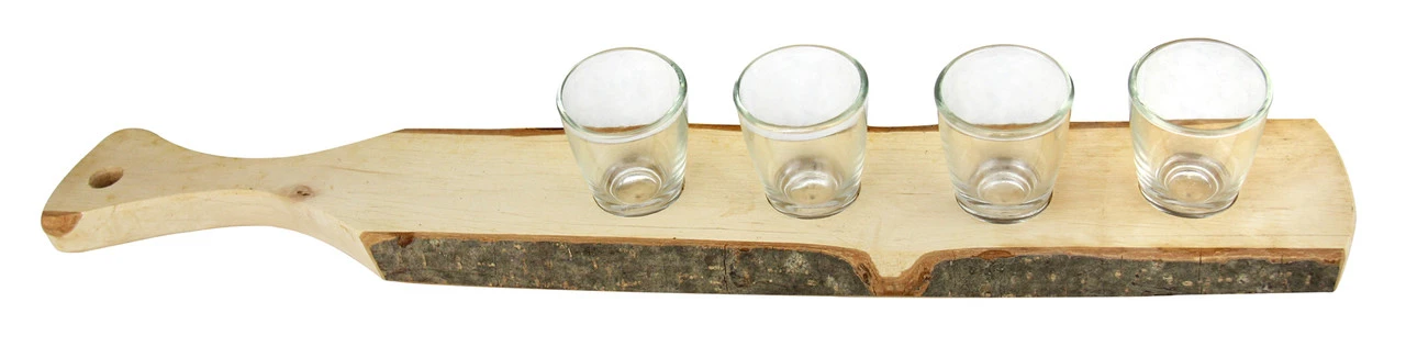 German Wooden Shot Glass Paddle Large 2 German Wooden Shot Glass Paddle Large - Image 2