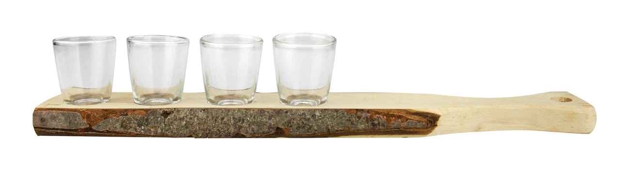 German Wooden Shot Glass Paddle Small 1 German Wooden Shot Glass Paddle Small