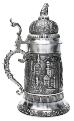 Giant Bavaria Pewter Beer Stein 7 Giant Bavaria Pewter Beer Stein -German Beer Steins Sales Store Giant Bavaria Pewter Beer Stein SK60313 LS SM 04205.1398609075