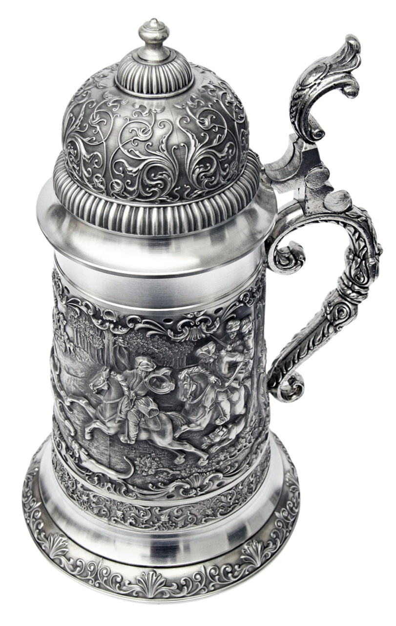 Giant Parforce Hunting Pewter Beer Stein - Image 5