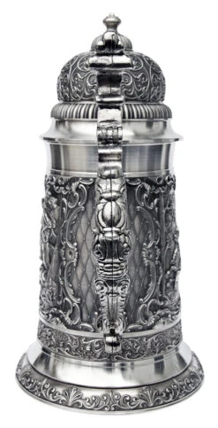Giant Parforce Hunting Pewter Beer Stein -German Beer Steins Sales Store Giant Parforce Hunting Pewter Beer Stein AS60314 Back SM 51075.1398609127