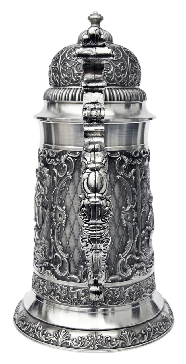 Giant Parforce Hunting Pewter Beer Stein - Image 4